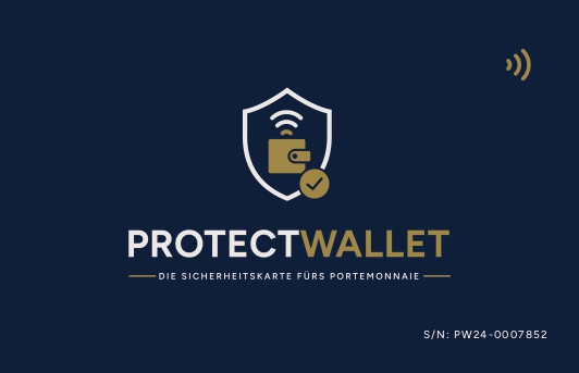 ProtectWallet Sicherheitskarte – Rückseite
